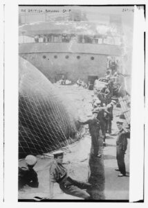 Title: On British Balloon ship<br /><br /><br /><br /><br /><br /><br />
Creator(s): Bain News Service, publisher<br /><br /><br /><br /><br /><br /><br />
Date Created/Published: [between ca. 1910 and ca. 1915]