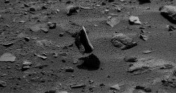 Levitating Rock on the Surface of Mars? Captured in 2 Angles