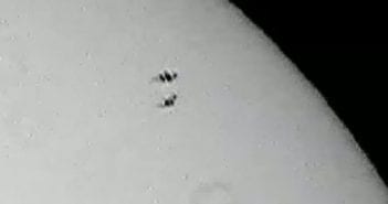 UFO Appears During Live Broadcast of Partial Solar Eclipse, October 23, 2014