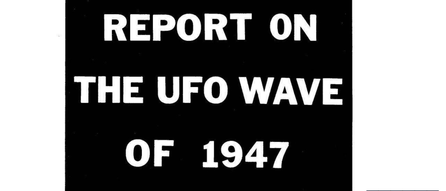 Report on the UFO Wave of 1947 By Ted Bloecher – Introduction By Dr. James E. McDonald