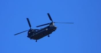 Man Sees Chinook Helicopters Escort Flying Saucer