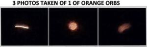 2 Witness 4 Glowing Orange Orb UFOs