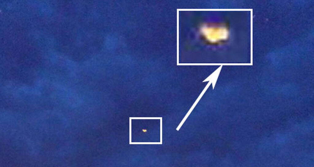 2 See Triangular UFO With Orange Plume Above it