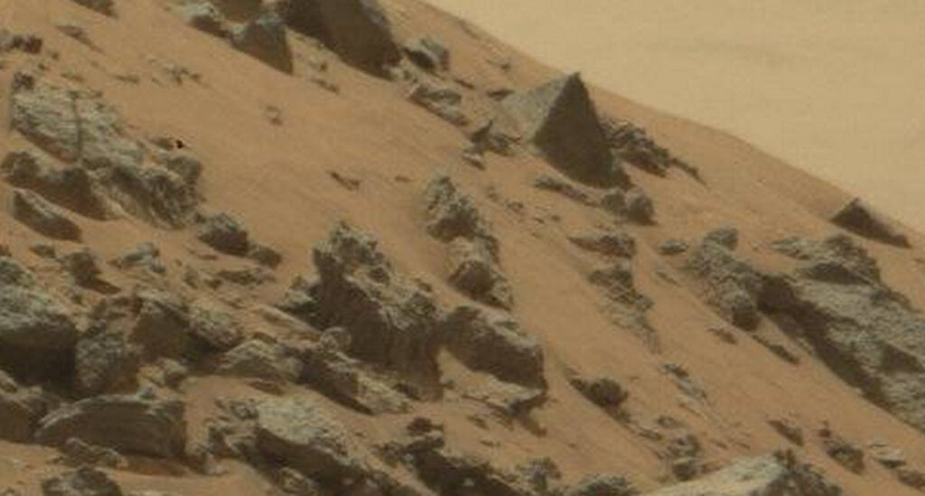 Is this a pyramid on Mars?