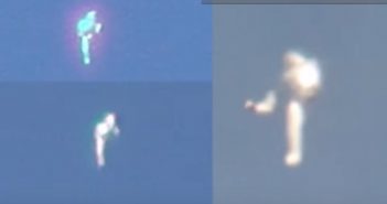 Humanoid UFO Anomaly Captured on 3 Cameras over Los Angeles, California