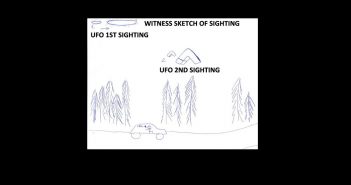 Woman Sees Cigar Shaped UFO Change to V Shape