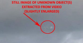 Video Taken of Unknown Object(s) Near Clouds