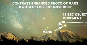 Time Lapse Photo Reveals Unknown Object Over Mt. Rainier.