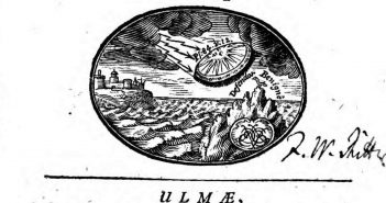 Book Published in 1716 Depicts UFO / Flying Craft on Cover Art