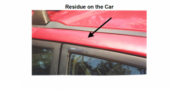 Analysis of Residue That Resulted After an Unknown Basketball-Size Object Impacted a Car