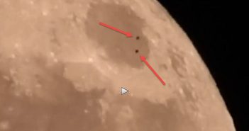 UFO Seen Over Lunar Surface – During Filming of the “Super Moon”