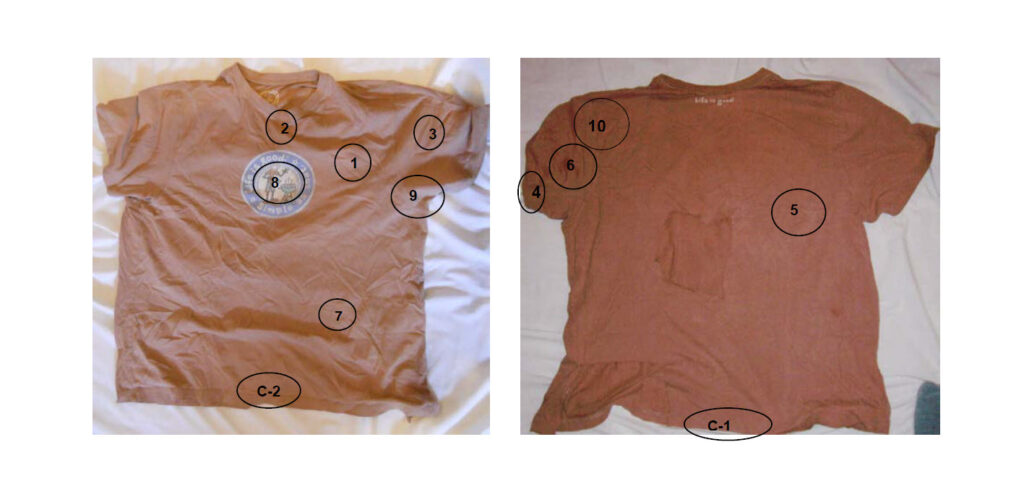 Analysis of a Tee Shirt Worn by an Experiencer during an Event on the Morning of February 6, 2014 (Winnipeg, Canada)