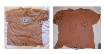 Analysis of a Tee Shirt Worn by an Experiencer during an Event on the Morning of February 6, 2014 (Winnipeg, Canada)