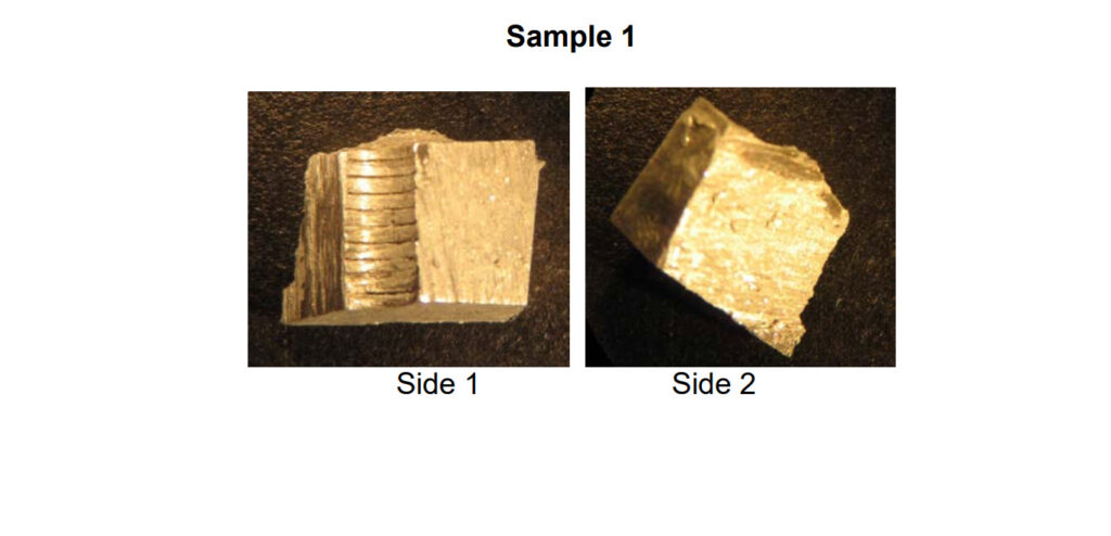 Analysis of Two Metallic Parts Purportedly from a Crashed Unidentified Aerial Object (San Antonio, New Mexico August 16, 1945)