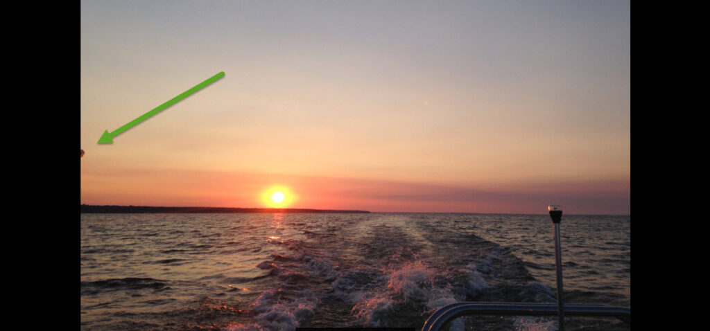 UFO Captured During Sunrise at Oneida Lake, New York