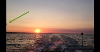 UFO Captured During Sunrise at Oneida Lake, New York