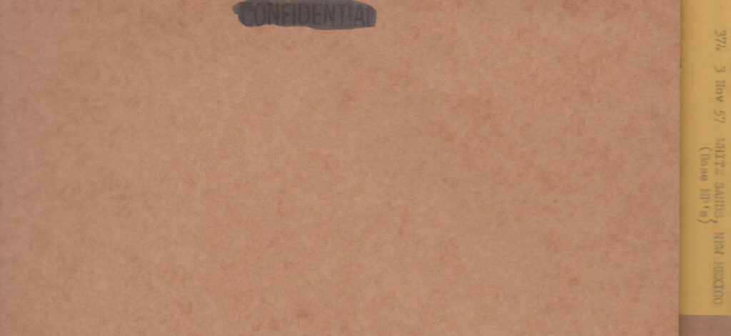 From the Desks of Project Blue Book: White Sands, New Mexico, 3 November 1957