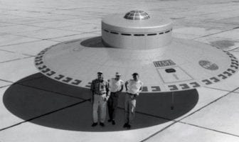 NASA Dryden Photo Depicts Personnel Standing with Flying Saucer / UFO