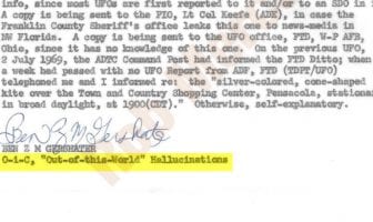From the Desks of Project Blue Book: Florida – 22 July 1969