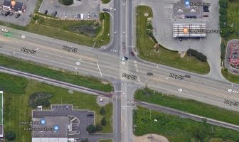 UFO over Highway 55 and County Road 116 in Hamel, Minnesota