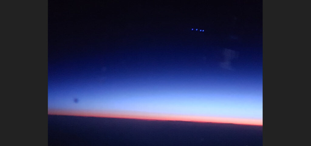 UFO Seen From Airplane During Flight From Finland to Tokyo, Japan