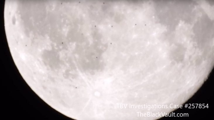 Multiple UFOs Fly Across Moon – Shot by Amateur Astronomer – Rome, Italy – July 29, 2018