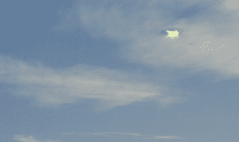 UFO Photographed in the Clouds over Stockton, California