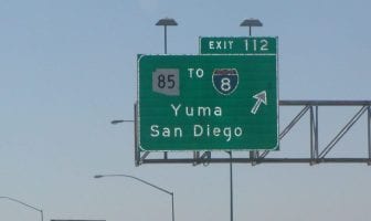 UFO over Highway 8 parallel to the Mexican Border, Arizona – August 14, 1993