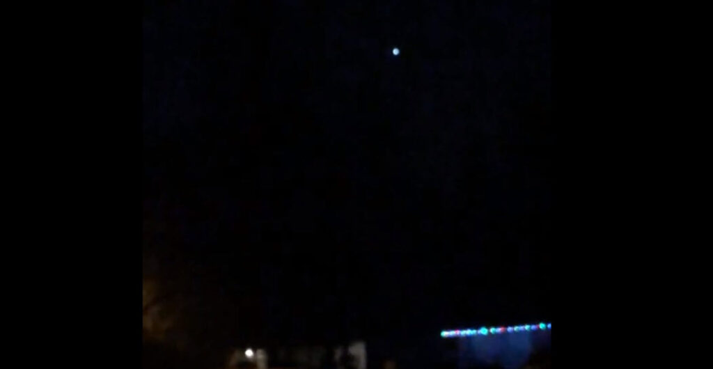 UFO over Fresno, California – December 19, 2018