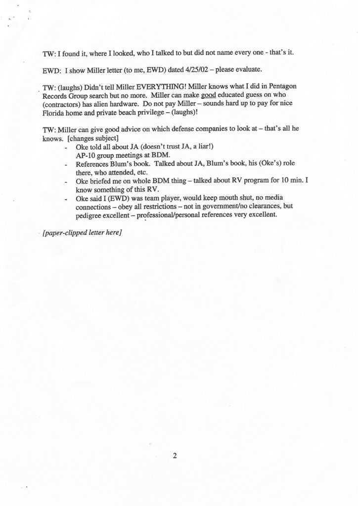 The "Admiral Wilson Leak" - "Core Secrets" Document - An ...