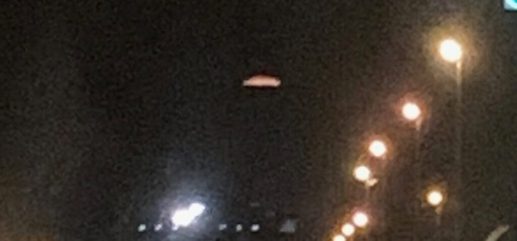 UFO over Westbound Mass Turnpike, November 9, 2019