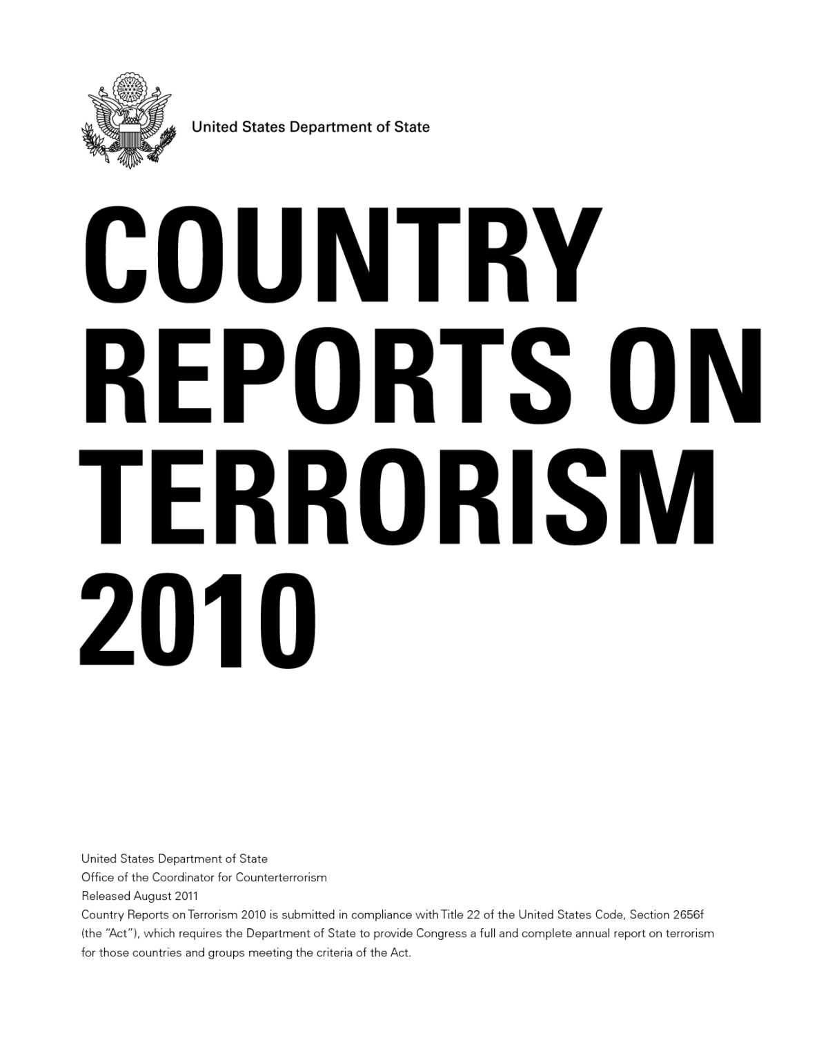 Country Reports on Terrorism