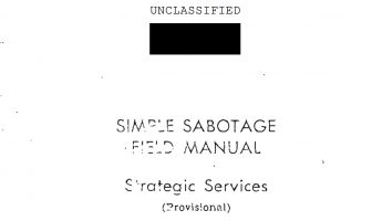 Simple Sabotage Field Manual, 1944