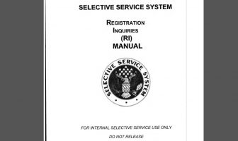 Selective Service System Registration Inquiries Manual – RI Manual