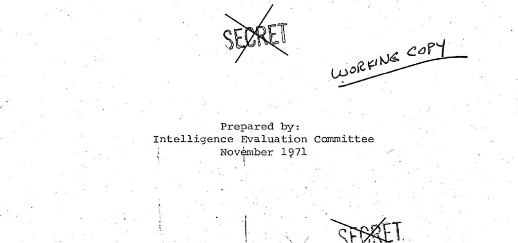 The Intelligence Evaluation Committee