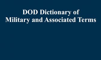 DOD Dictionary of Military and Associated Terms