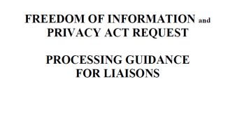 Securities and Exchange Commission’s FOIA/PA Work Procedure Manual, August 29, 2011