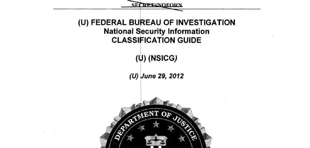 FBI Classification Guidebooks