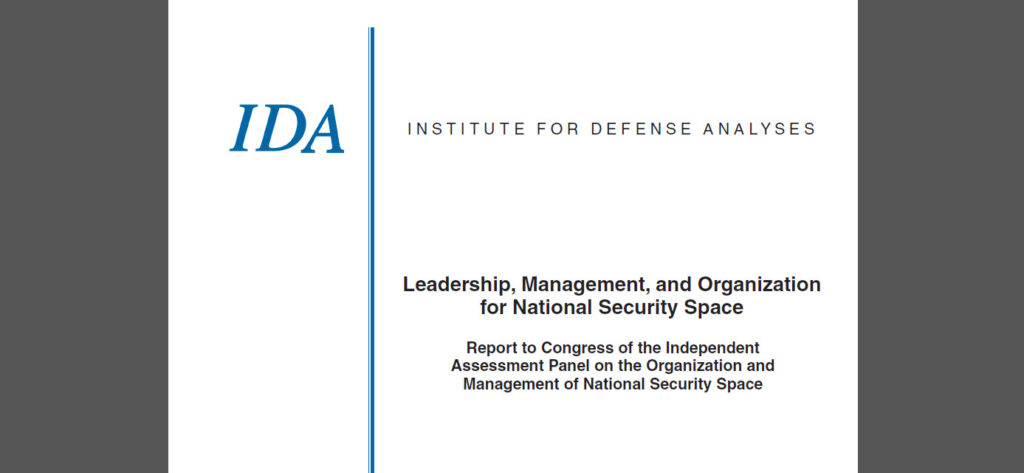 Leadership, Management, and Organization for National Security Space, July 2008
