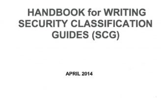 NASA Handbook for Writing Security Classification Guides, April 2014