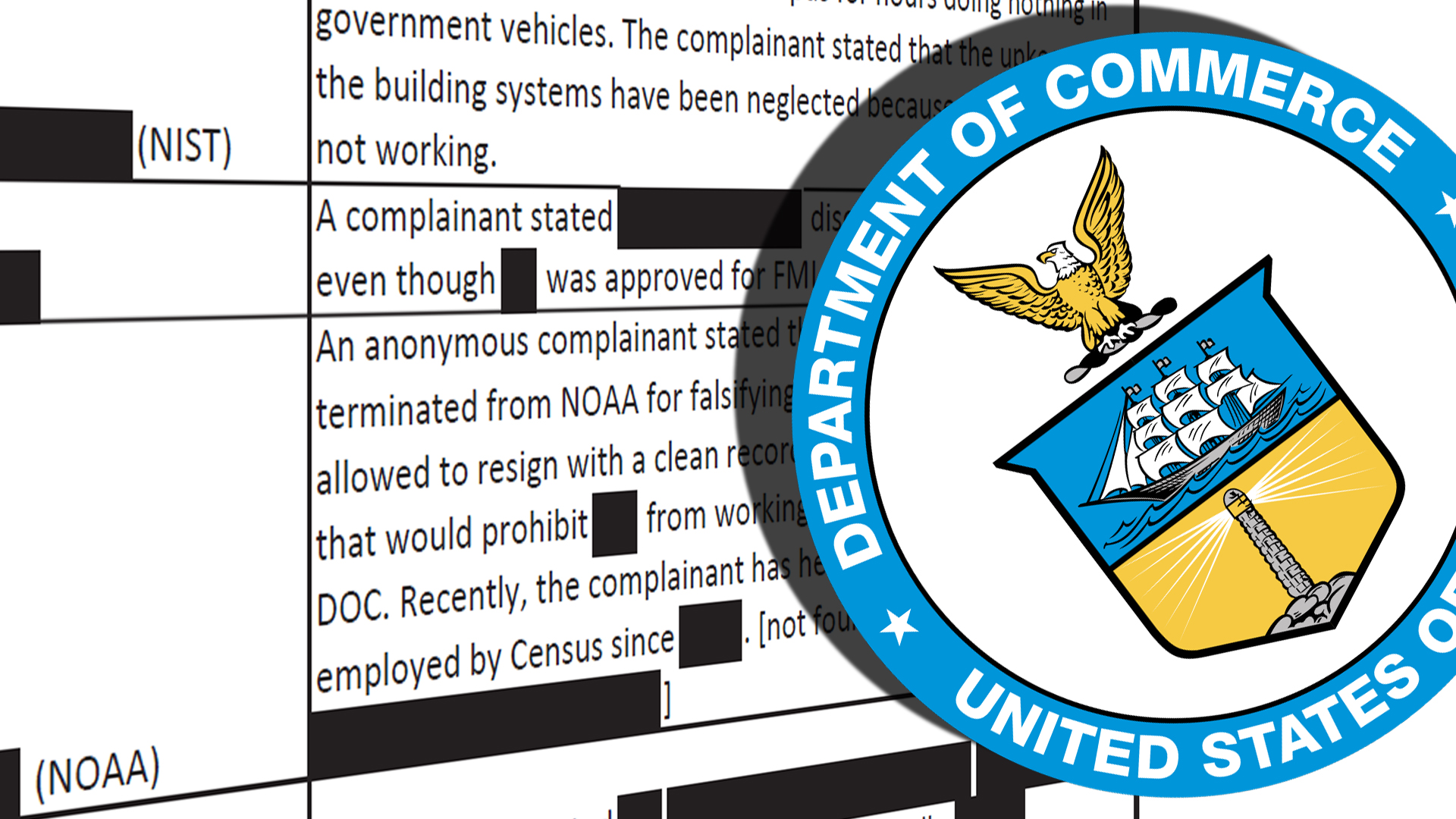 Whistleblower Tips Received by the Department of Commerce