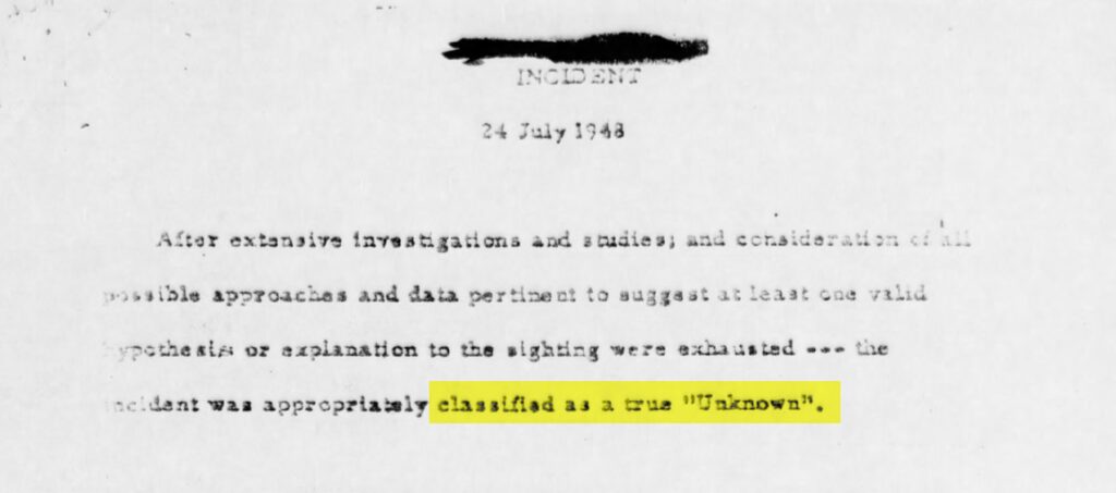 Project Blue Book: The Chiles-Whitted UFO Encounter, July 24, 1948, Montgomery, Alabama – John Greenewald