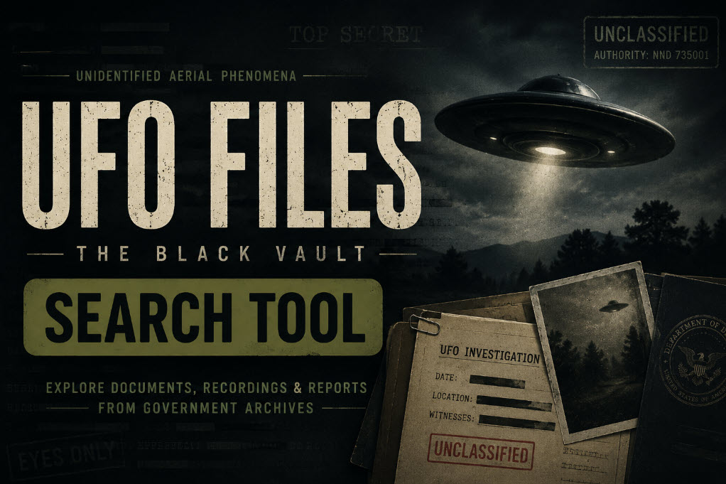 The Black Vault Launches Searchable UFO Files Release Archive